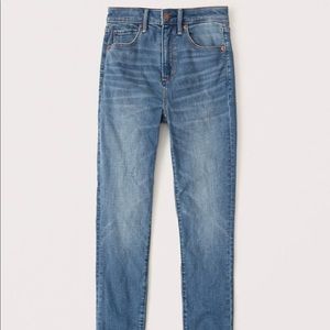 Abercrombie high rise super skinny ankle jeans